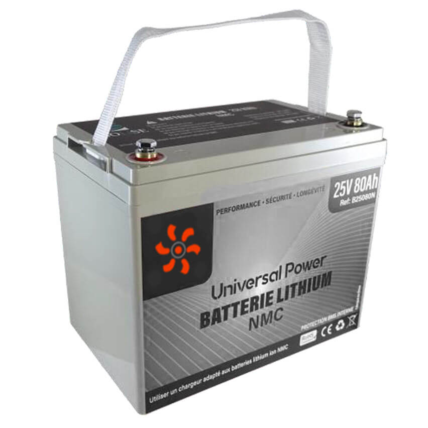 Batterie lithium 25V 80Ah (NMC) - Réf. LTB25080N - Li-Tech énergie lithium  sur-mesure