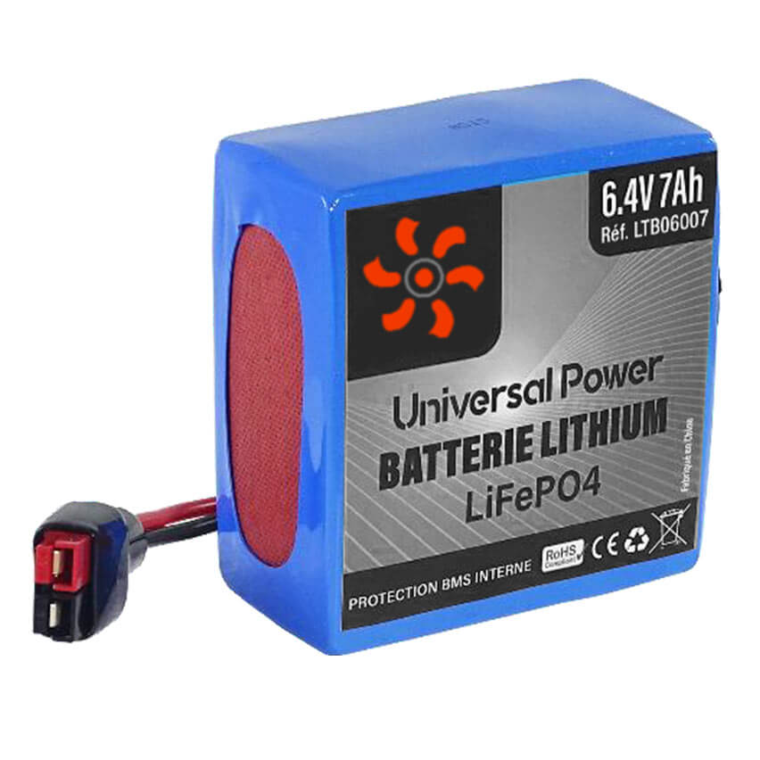 batteries lithium sur mesure et standard-6V-7Ah