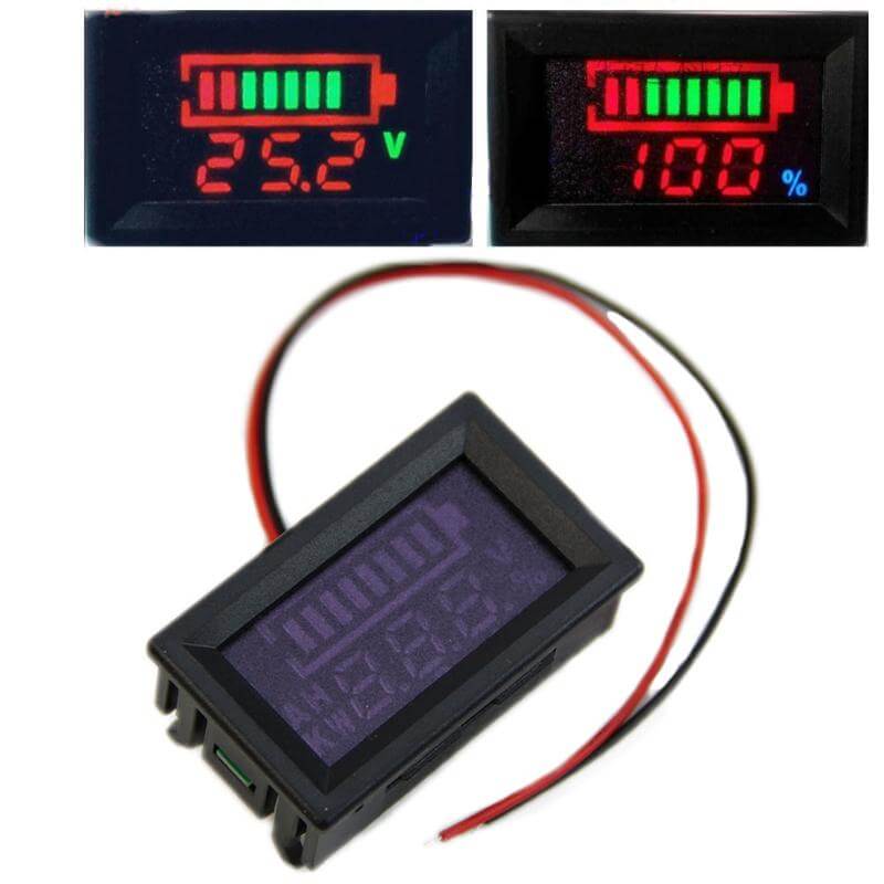 LITHIUM SUR MESURE - Indicateur de capacité batterie 12-70V