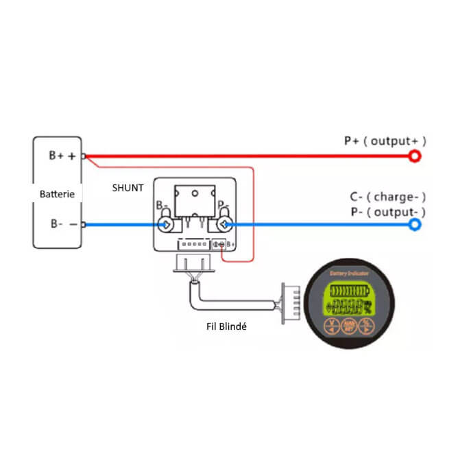 Coulombmètre Numérique 100A Avec écran Couleur - Moniteur De Batterie Intelligent Mesurant Tension, Courant, Capacité, Puissance - Pour Camping-car, Solaire, Bateau