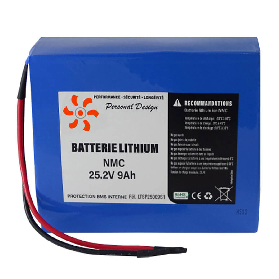 Lire la suite à propos de l’article Batterie lithium 25V 9Ah (NMC) – Réf. LTSP25009S1