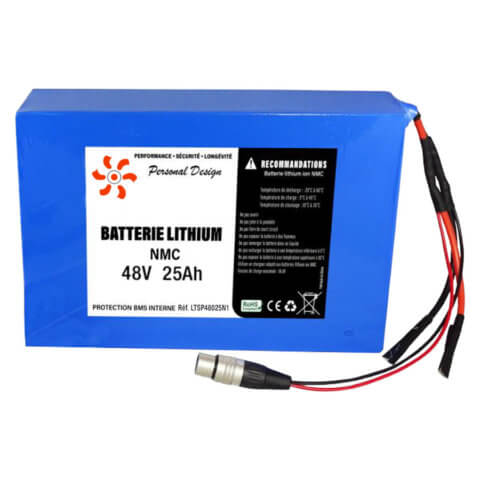 Batterie lithium 24V 15Ah - Réf. LTB24015L - Li-Tech batteries lithium  professionnelles