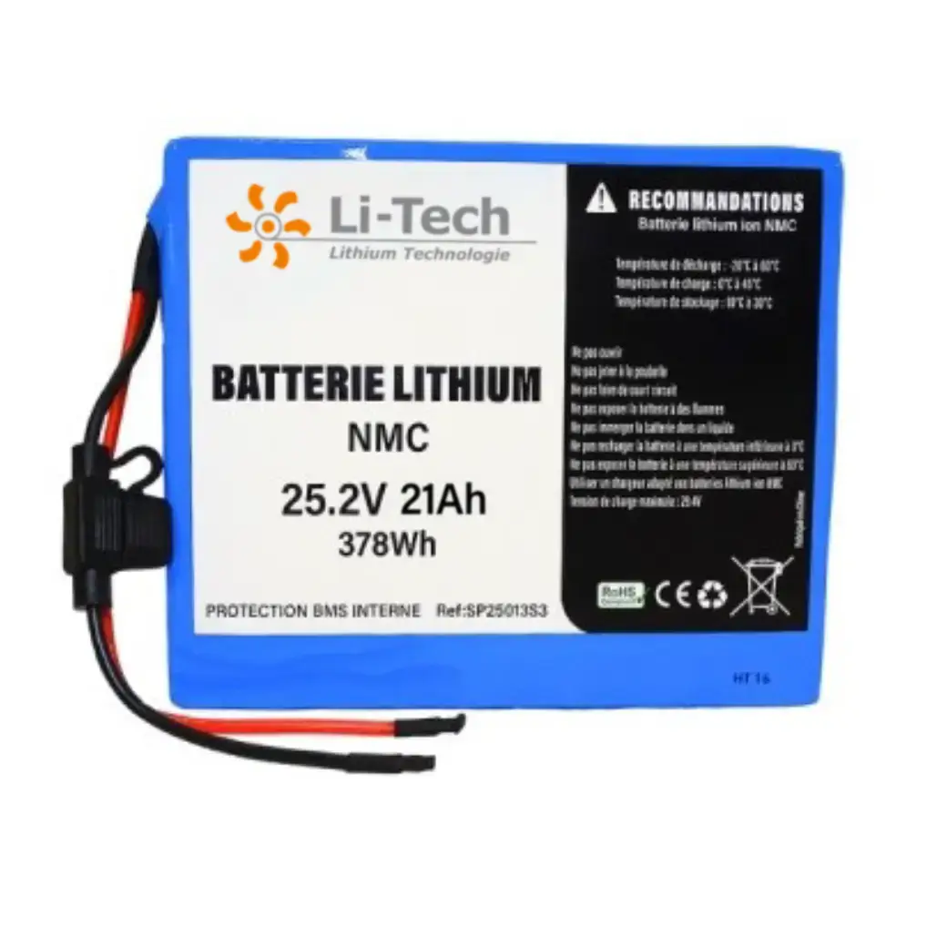 Lire la suite à propos de l’article Batterie lithium 25V 21Ah (NMC) – Réf. LTSP25021N1