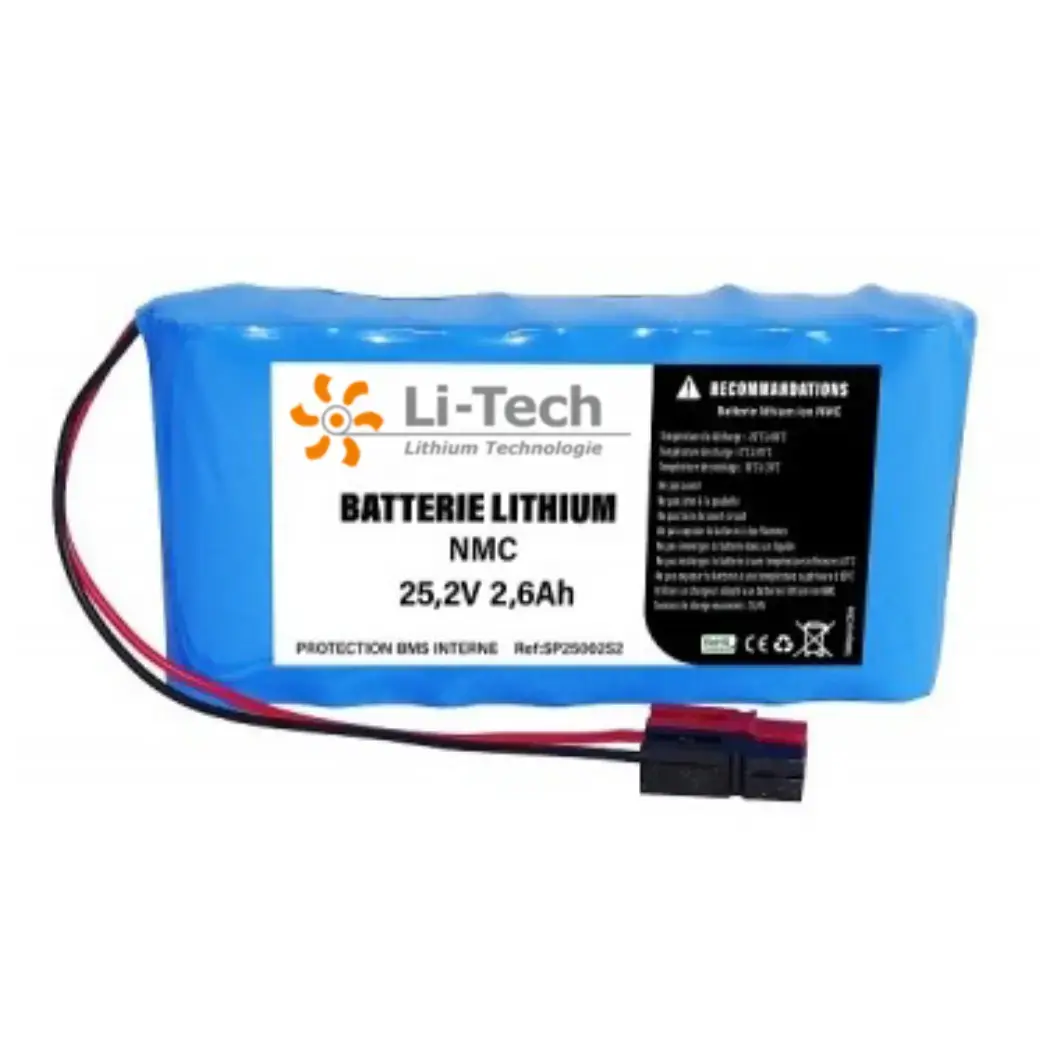 Lire la suite à propos de l’article Batterie lithium 25V 5Ah (NMC) – Réf. LTSP2505N1