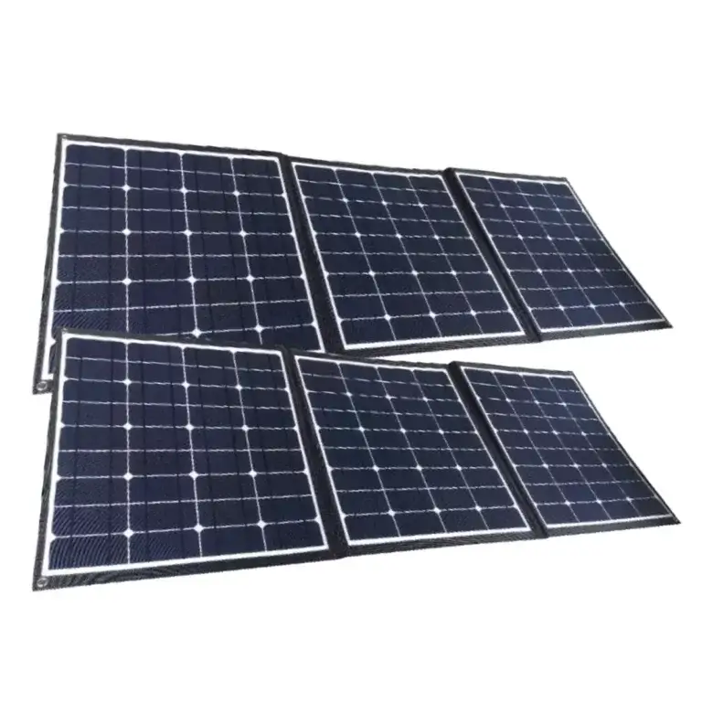 2 panneaux solaires pliables 150W en série (= 300W) Li-Tech